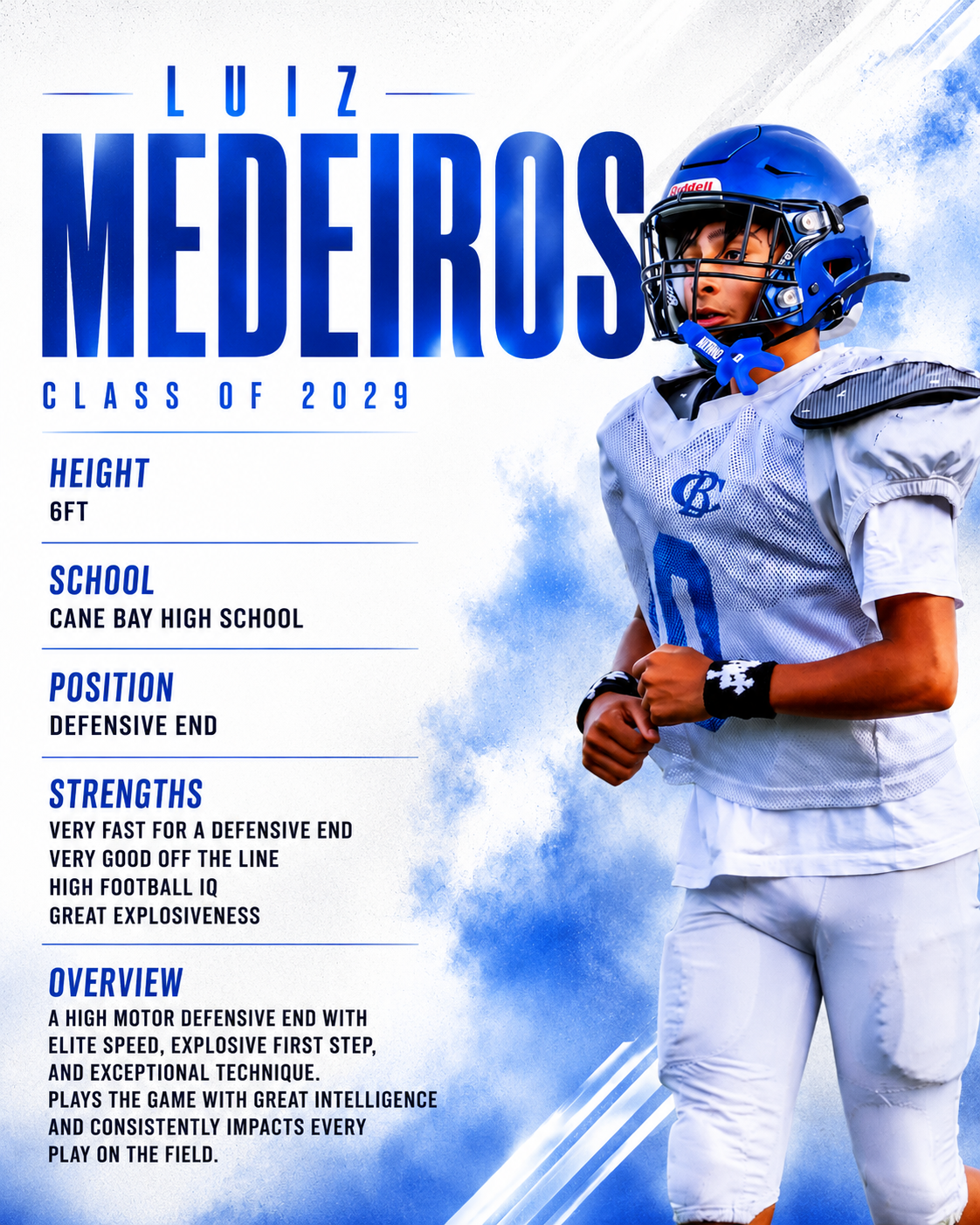 Athlete Spotlight (2-Slide Recruiting Graphic)
