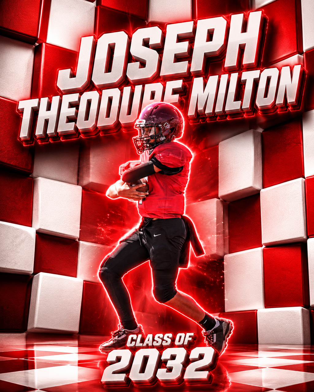 Athlete Spotlight (2-Slide Recruiting Graphic)