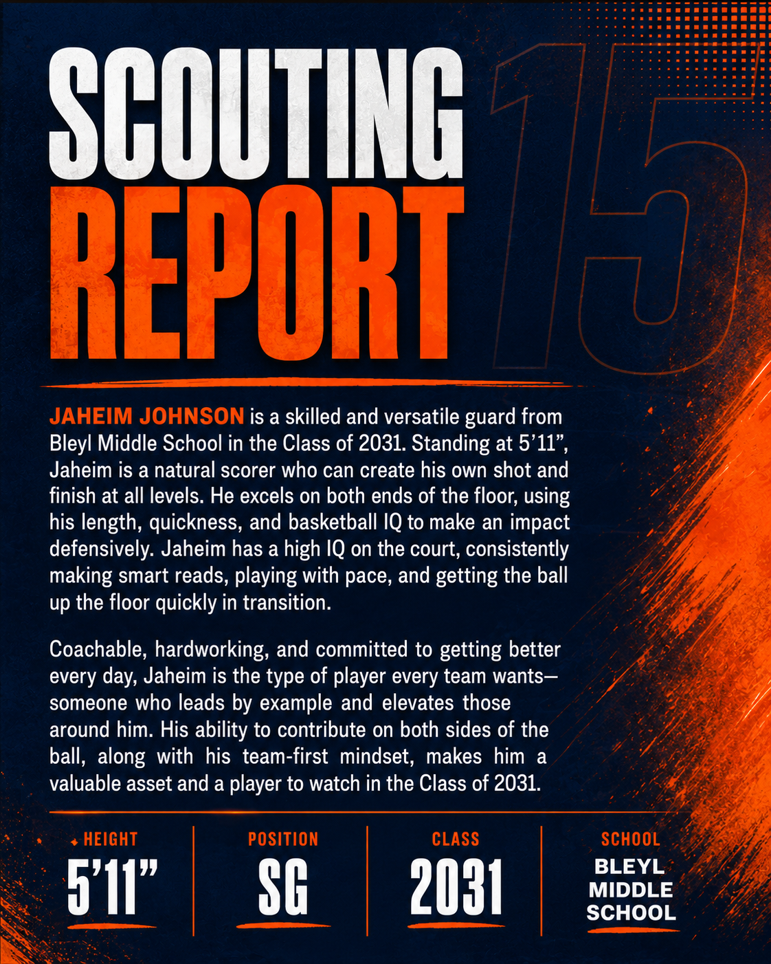 Athlete Spotlight (2-Slide Recruiting Graphic)