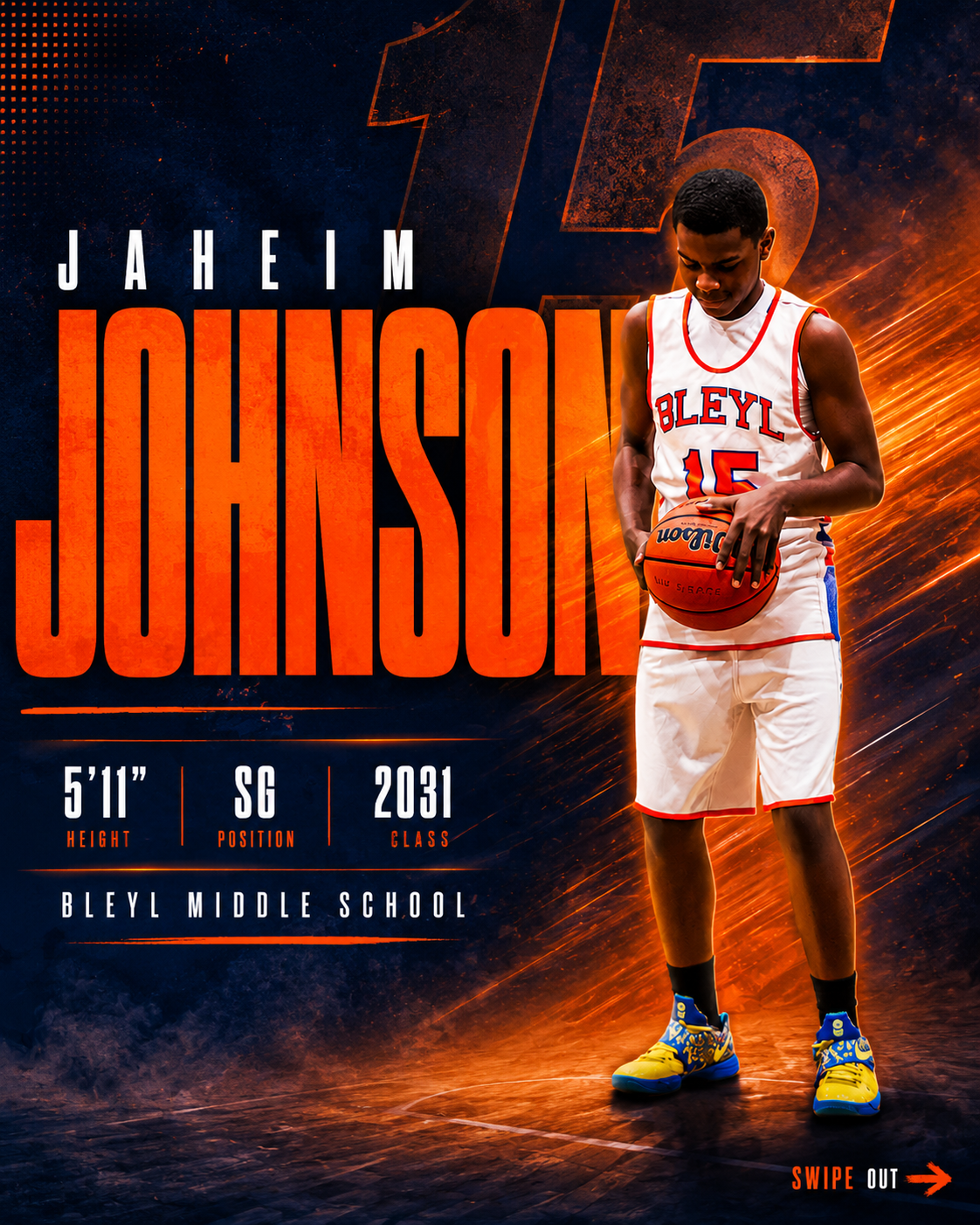 Athlete Spotlight (2-Slide Recruiting Graphic)