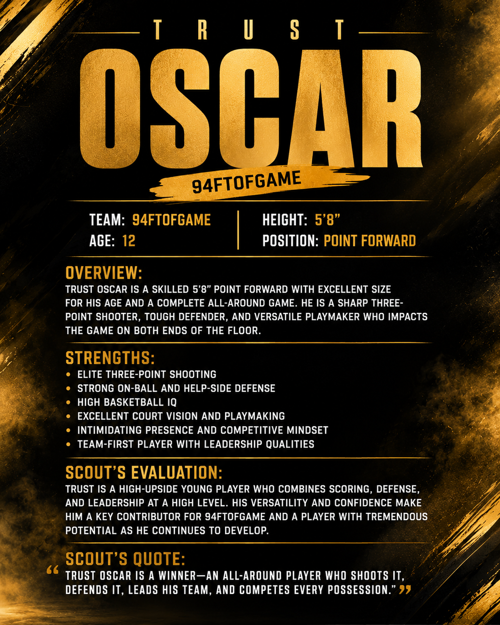 Athlete Spotlight (2-Slide Recruiting Graphic)