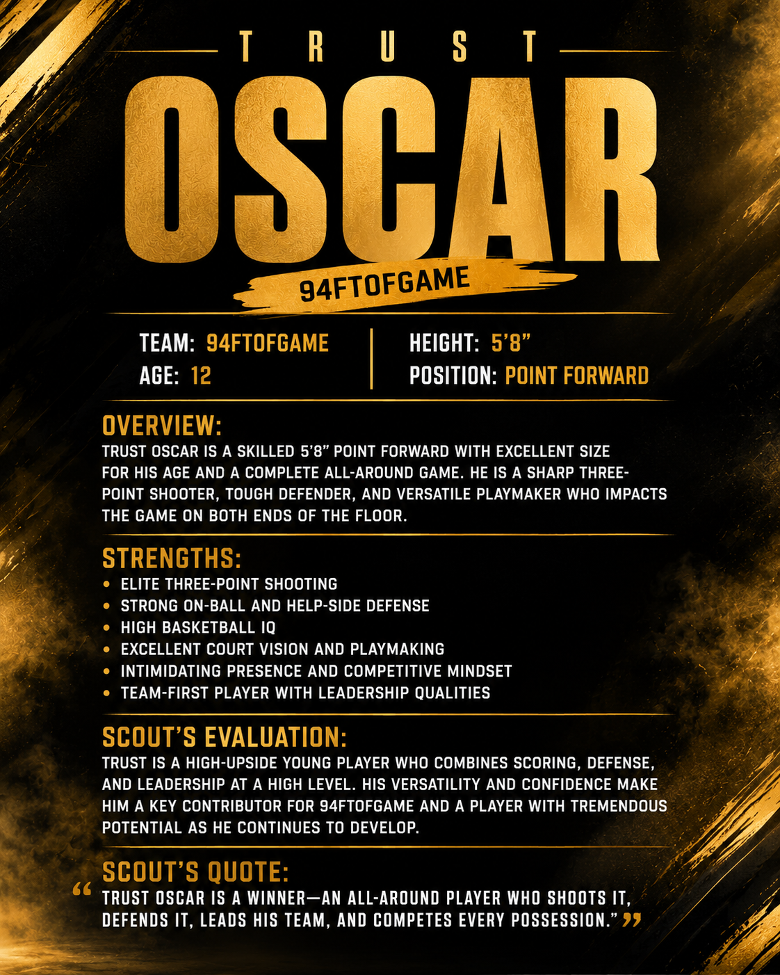 Athlete Spotlight (2-Slide Recruiting Graphic)