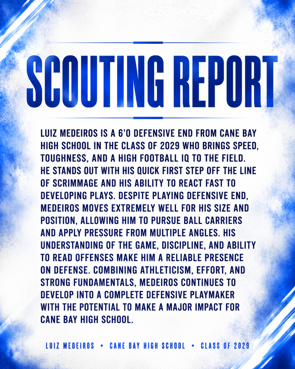 Athlete Spotlight (2-Slide Recruiting Graphic)